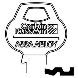Corbin Russwin L41-6PIN-10 | Door Lock Key Blank, All-Section, Standard, 6-Pin, 4 Keyway, Z-Class Bitting, Coined Logo Bow
