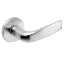 Corbin Russwin ML2067-CSA-626-RH-LC | Mortise Door Lockset, Right Hand, Citation, Cast Lever, Wrought Rose, ANSI F20, Satin Chrome Plated without Cylinder, for Apartment/Dormitory