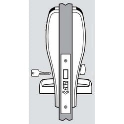 Corbin Russwin ML20836-TCAC2-NSZ-626-RH-M803 | Mortise Lock, Right Hand, Newport, 200 User Mode, Proximity/Keypad, Satin Chrome Plated, for Entry