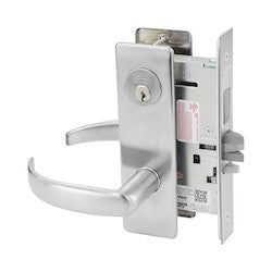 Corbin Russwin ML20906-CSA-626-RH-SEC-M92-M105 | Electrified Mortise Lock, Fail Secure, Right Hand, 12/24V DC, US26D, Cylindrical Lever