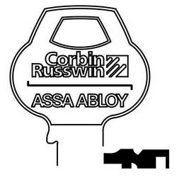 Corbin Russwin N28-6PIN-10 | Door Lock Key Blank, Reverse, Cylinder, Single-Section, Standard, 6-Pin, N-Class Bitting, Coined Logo Bow