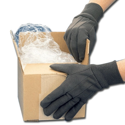 Cordova Safety Products 1400 | Jersey Gloves Brown, Medium Weight, Knit Wrist, Men's, Dozen Pair