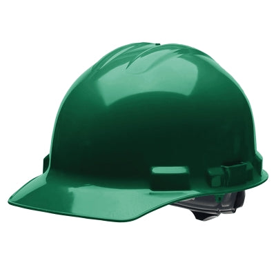 Cordova Safety Products 64151 | Direct Safety Duo Safety Hard Hats 4-Point Ratchet Suspension, Green