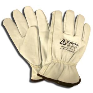 Cordova Safety Products 8583KXL | Premium Grain Goatskin Cut-Resistant Drivers Gloves X-Large