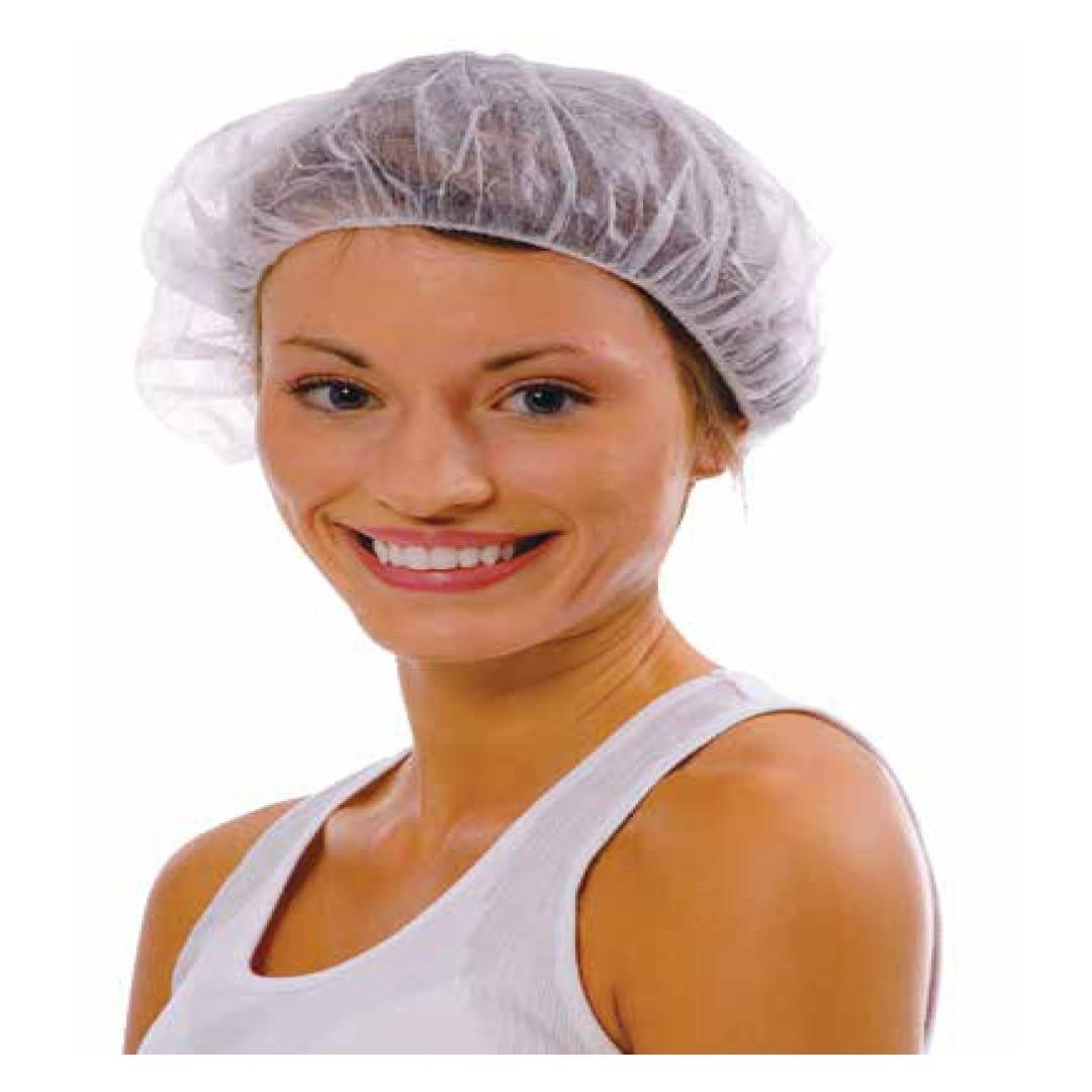 Cordova Safety Products BC21W/10 | Bouffant Cap, 21 in., White, Polypropylene
