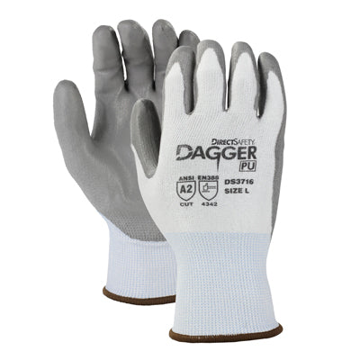 Cordova Safety Products DS3716XL | Direct Safety Dagger PU Cut-Resistant Polyurethane Gloves X-Large