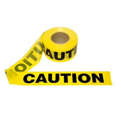 Cordova Safety Products T40101 | Barrier Tape Yellow, Caution, 3"H X 1000'L