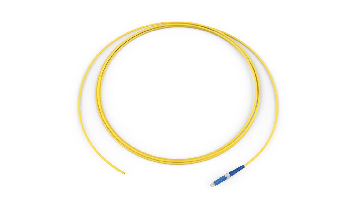 Corning 000201R2131006F | Standard Pigtail / Standard LCUPC Simplex SM, SMF, 1F, Single Fiber Riser, Standard Yellow Jacket 6 Feet