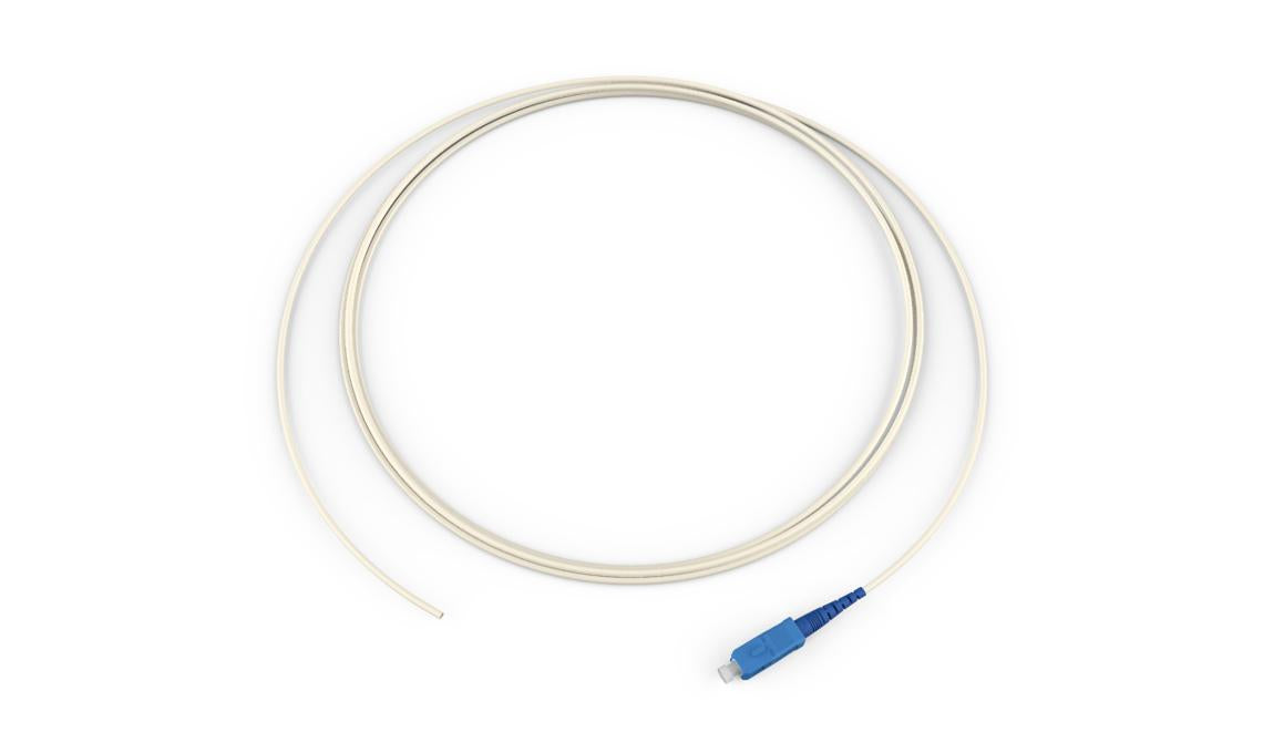 Corning 005801R4131003F | Standard Pigtail / Standard SCUPC Simplex SM, SMF, 1F, 900 Micron, Standard Natural Jacket 3 Feet