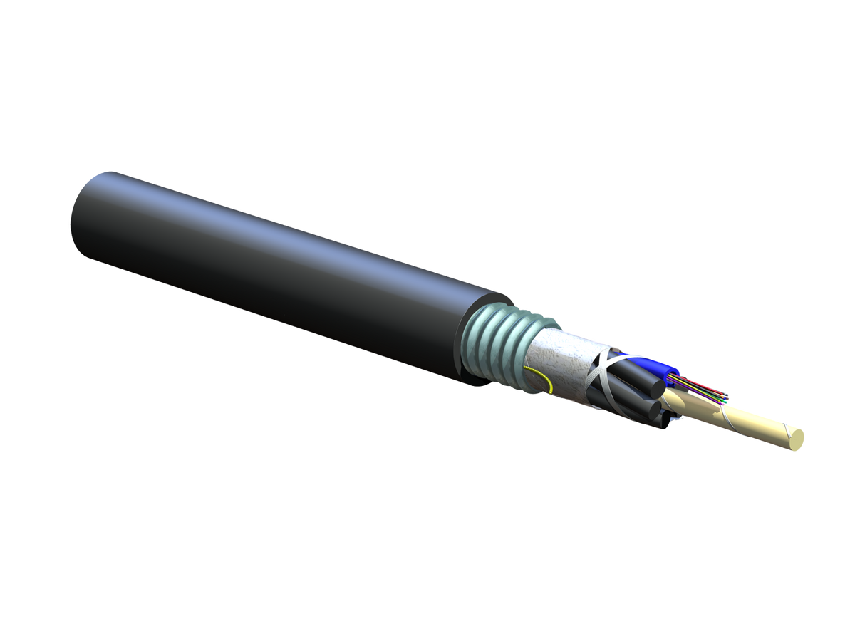 Corning 012EUC-T4100D20 | ALTOS Lite Loose Tube, Gel-Free, Single-Jacket, Single-Armored Cable