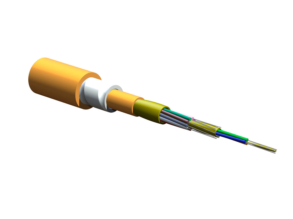 Corning 012K88-33130-D3 | MIC DX Tight-Buffered Armored Cable, Plenum  12 F, 62.5 µm multimode (OM1)