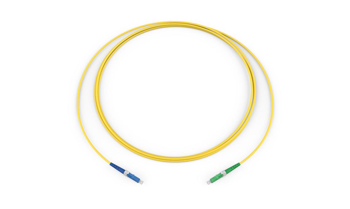 Corning 022201R2131024F | Standard LCUPC Simplex SM / Standard LCAPC Simplex SM, SMF, 1F, Single Fiber Riser, Standard Yellow Jacket 24 Feet