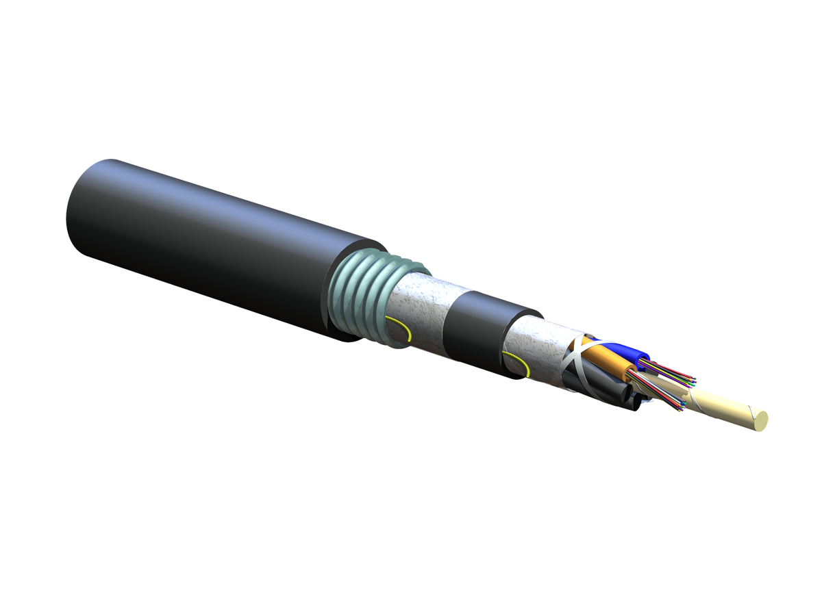 Corning 024EU5-T4101D20 | ALTOS Loose Tube, Gel-Free, Double-Jacket, Single-Armored Cable