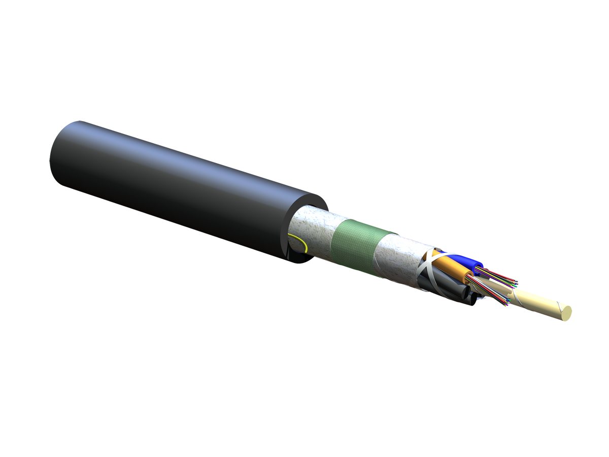 Corning 024TUZ-T4190D20 | LSZH Loose Tube, Gel-Free, Single-Jacket Cable