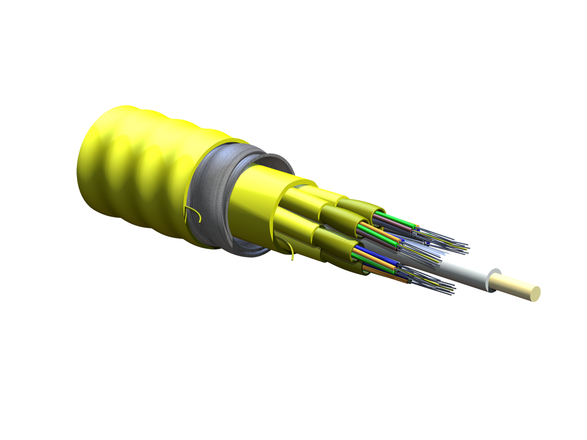 Corning 036E81-61131-A1 | MIC Unitized Tight-Buffered, Interlocking Armored Cable, Riser