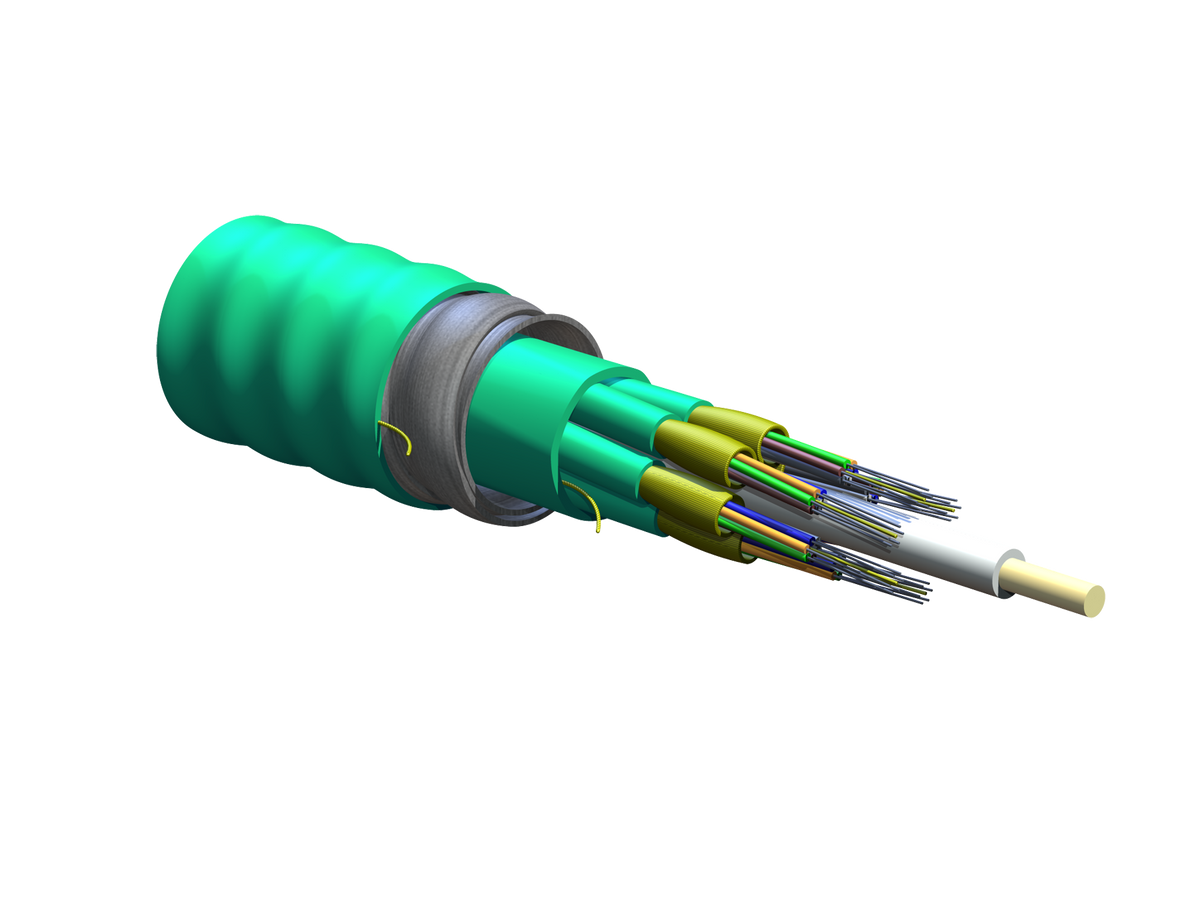 Corning 036T81-61180-A1 | MIC Unitized Tight-Buffered, Interlocking Armored Cable, Riser