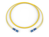 Corning 040402G5120007M | Fiber Optic Jumper, 2 F, LC Duplex to LC Duplex, Zipcord Cable, Riser, 2.0 mm legs
