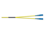 Corning 040402R5820002M | Fiber Optic Jumper, 2 F, LC Duplex to LC Duplex, Zipcord Cable, Plenum, 2.0 mm legs