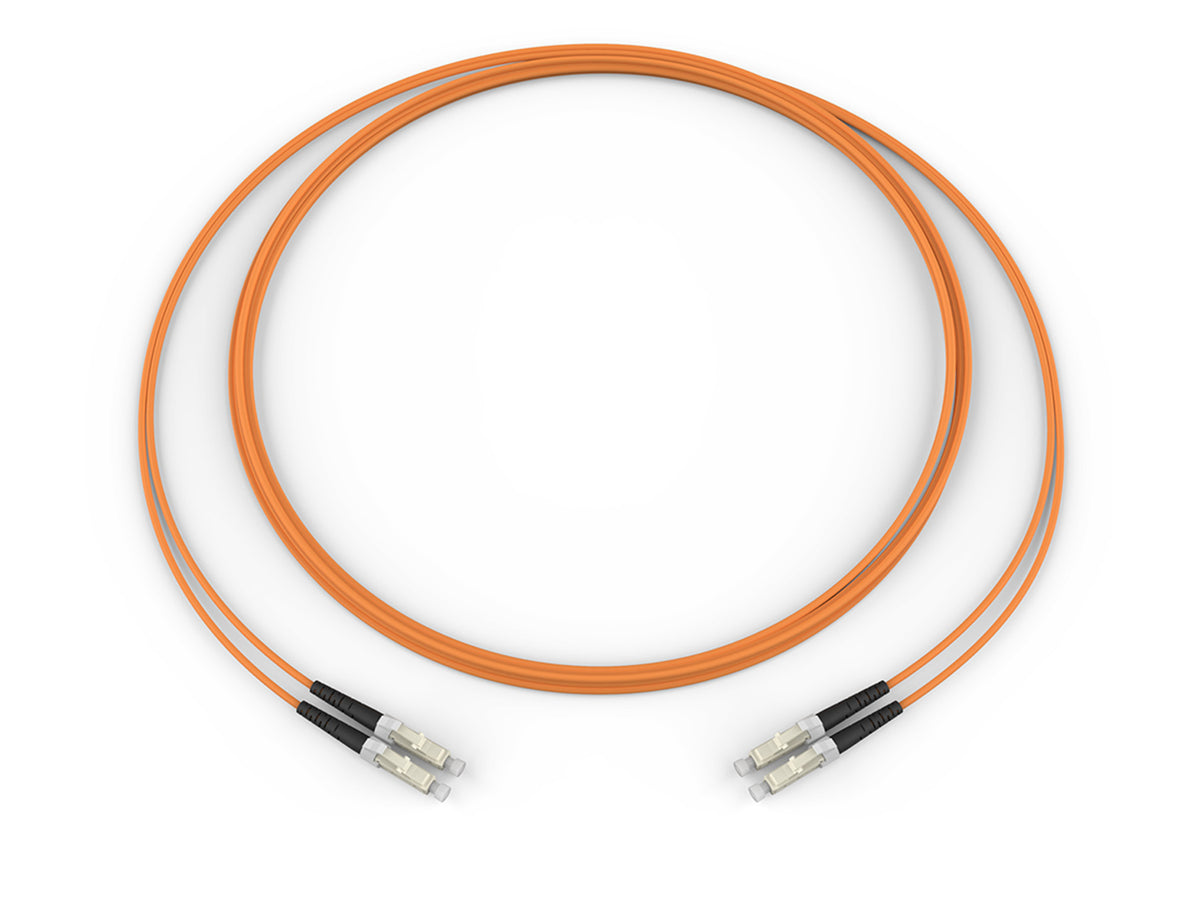 Corning 050502K5120007M | Fiber Optic Jumper, 2 F, LC Duplex to LC Duplex, Zipcord Cable, Riser, 2.0 mm legs