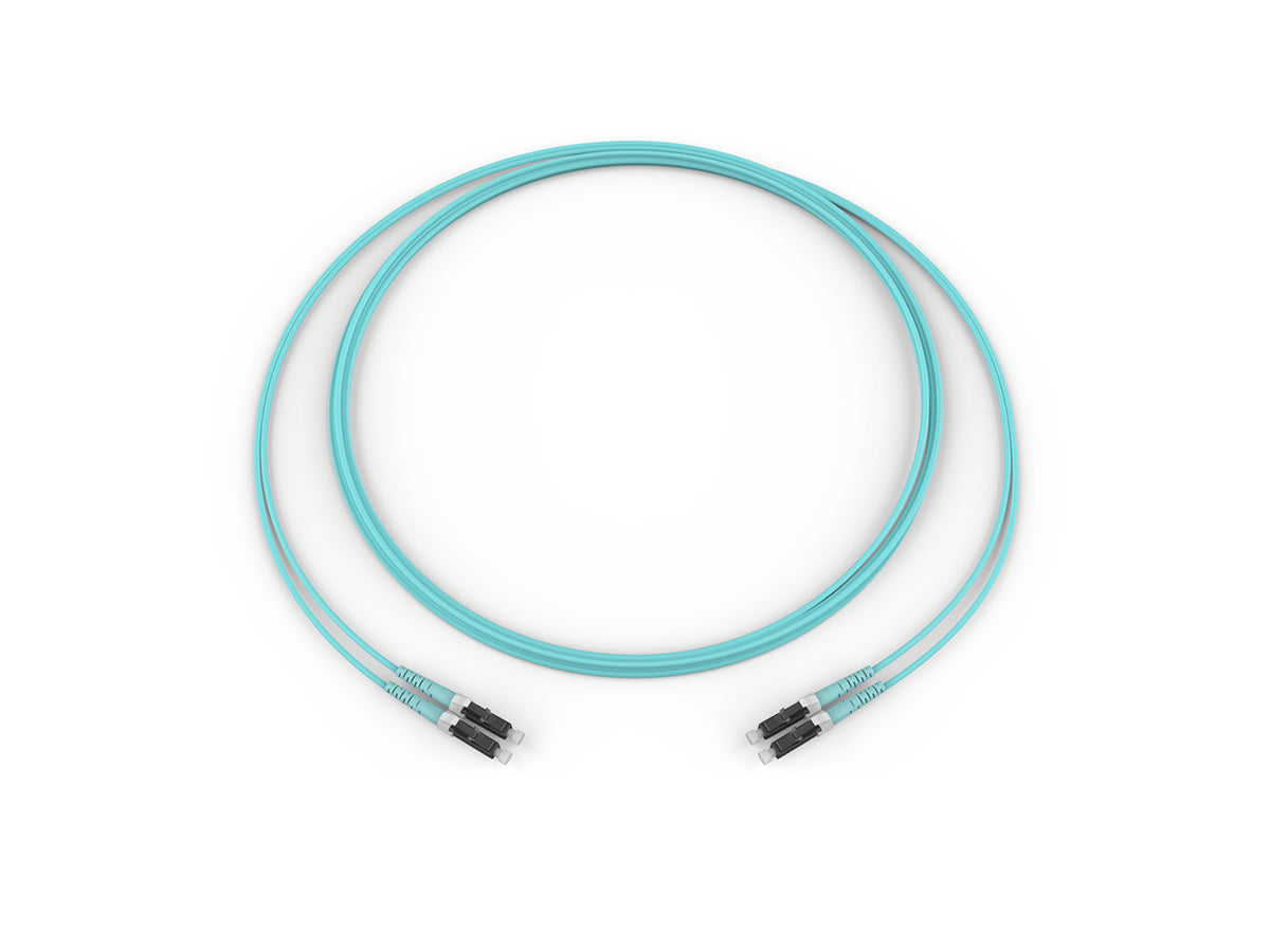 Corning 050502T5120001F | Fiber Optic Jumper, 2 F, LC Duplex to LC Duplex, Zipcord Cable, Riser, 2.0 mm