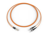 Corning 055002K5820002M | Fiber Optic Jumper, 2 F, LC Duplex to ST compatible, Zipcord Cable, Plenum, 2.0 mm legs
