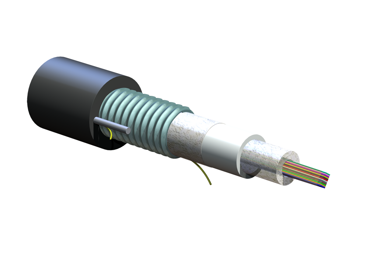 Corning 072EC5-14100D53 | SST-Ribbon Single-Tube, Gel-Free, Armored Cable