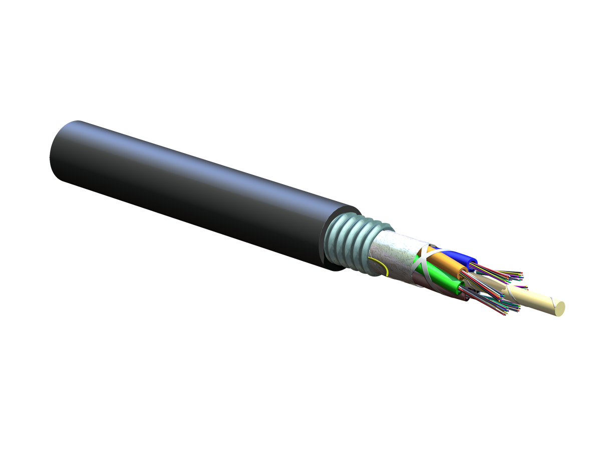Corning 072EUC-T4100D20 | ALTOS Lite Loose Tube, Gel-Free, Single-Jacket, Single-Armored Cable