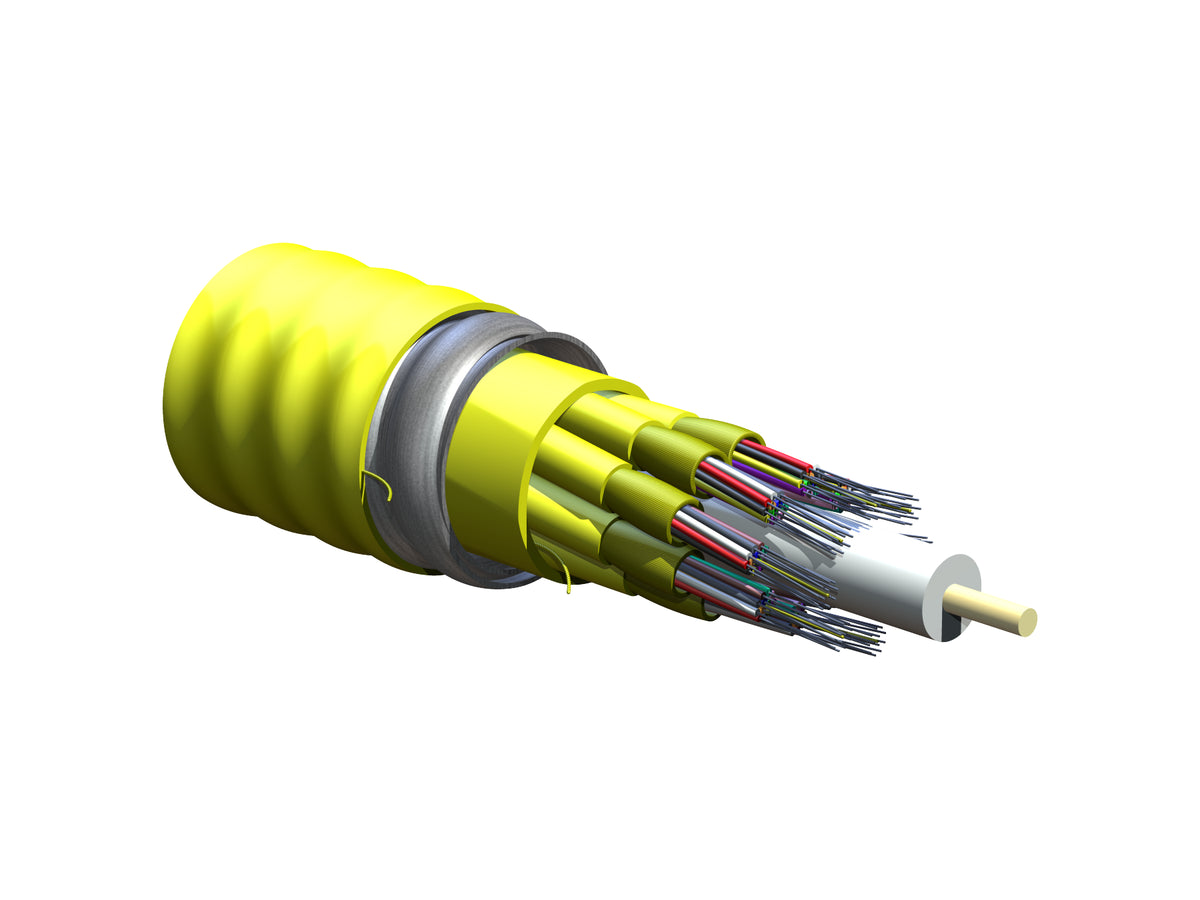 Corning 096E88-Y3131-A3 | MIC Unitized Tight-Buffered, Interlocking Armored Cable, Plenum