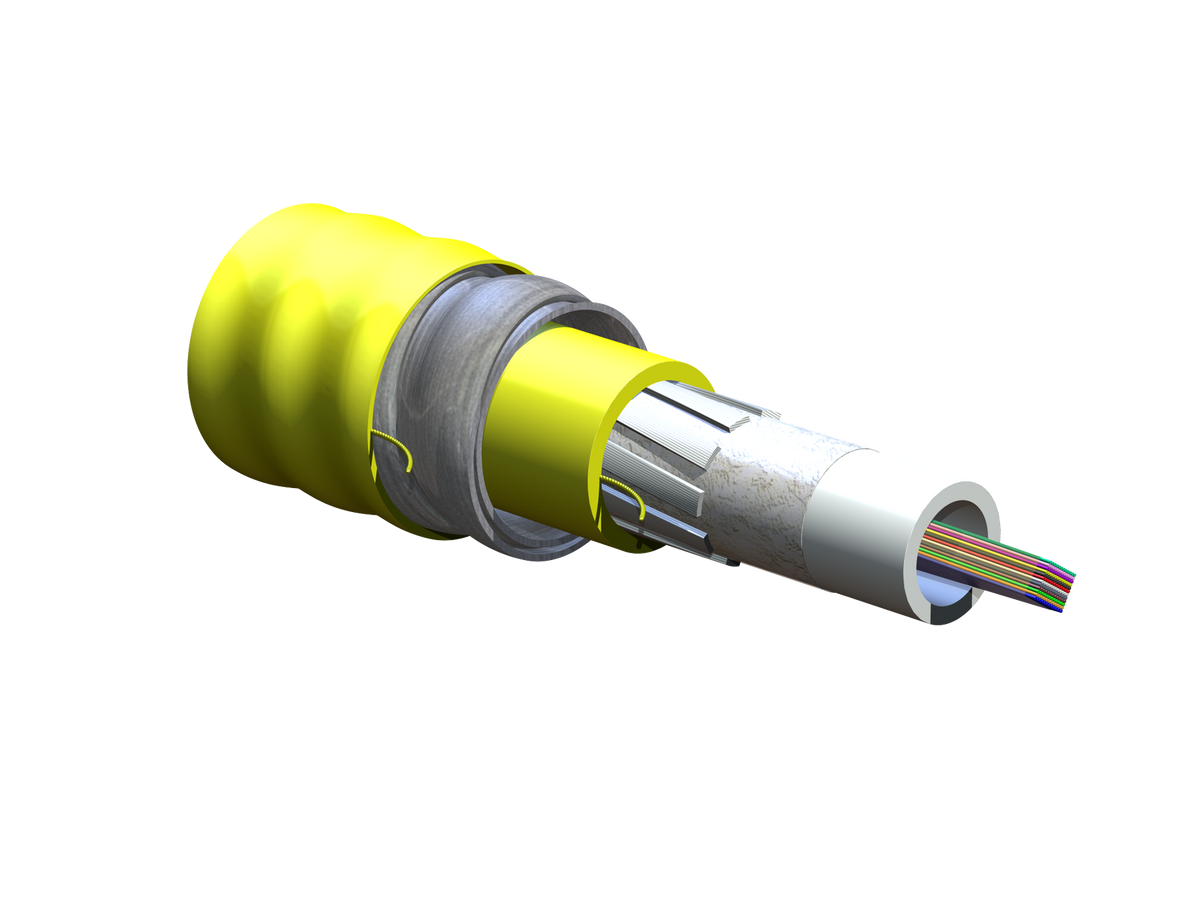 Corning 144EC8-14101-A3 | Ribbon Interlocking Armored Cable, Plenum