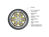 Corning 144Z8P-Y3131-A3 | FREEDM One Unitized, Interlocking Armored, Tight-Buffered Cable, Plenum