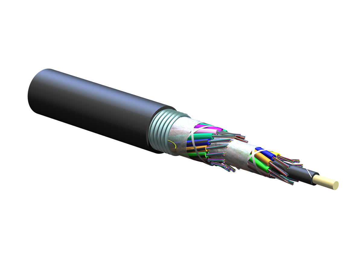Corning 288EUC-T4100D20 | ALTOS Lite Loose Tube, Gel-Free, Single-Jacket, Single-Armored Cable