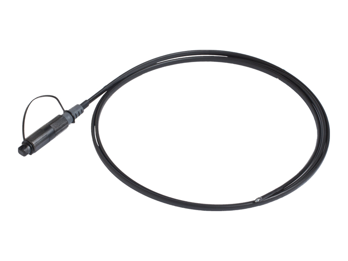 Corning 434401EBPTS200F | OptiTap SST-Drop Cable Assembly, 1F, OptiTap to SC APC connector, Pulling grip, Gel-filled  Toneable, 2.0 mm leg on simplex connector end, Single-mode (OS2), 200 ft, bulk packaging