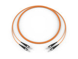 Corning 505002K5120005M | Fiber Optic Jumper, 2 F, ST compatible to ST compatible, Zipcord Cable, Riser, 2.0 mm legs