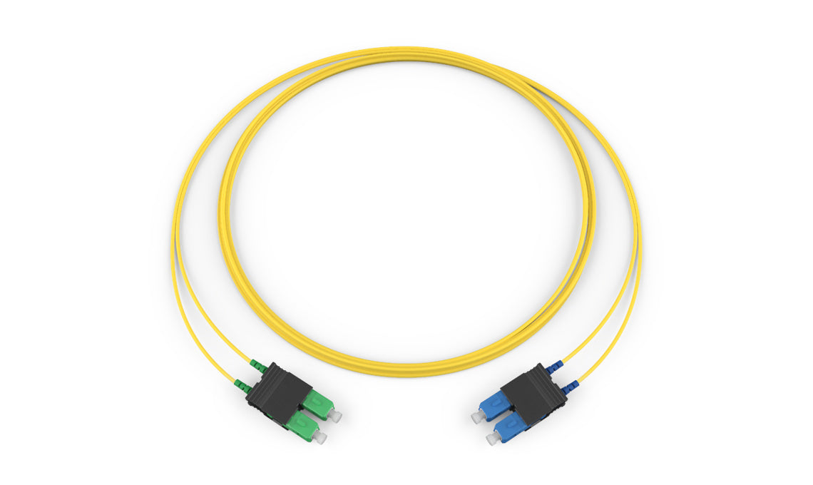 Corning 667202G5820010M 2f, Sc-sc Duplex, Sm, Smfultra, Zip cord, Plenum, Yellow standard, 10m