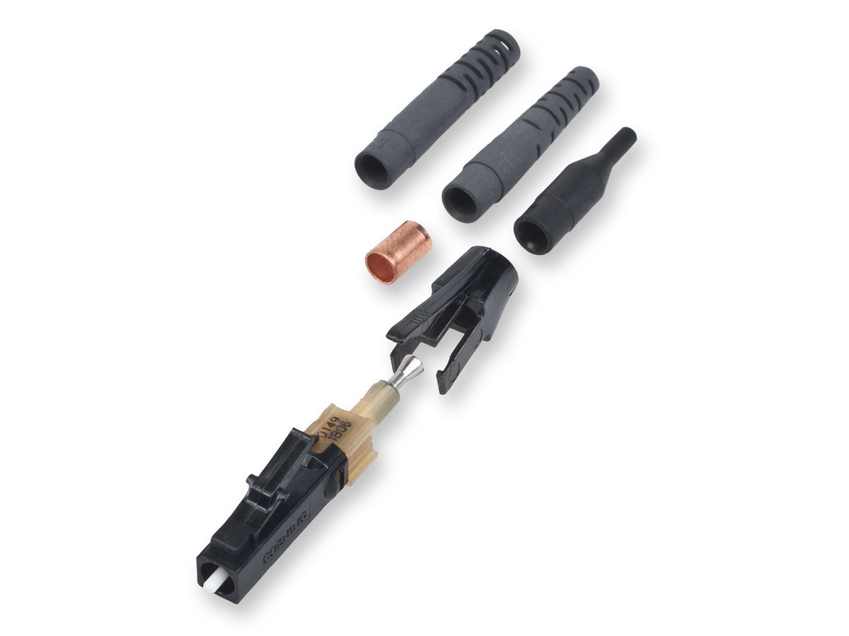 Corning 95-05X-KB | UniCam Secure Keyed LC Connector, 50 µm multimode (OM3/OM4/OM4 extended 10G distance)