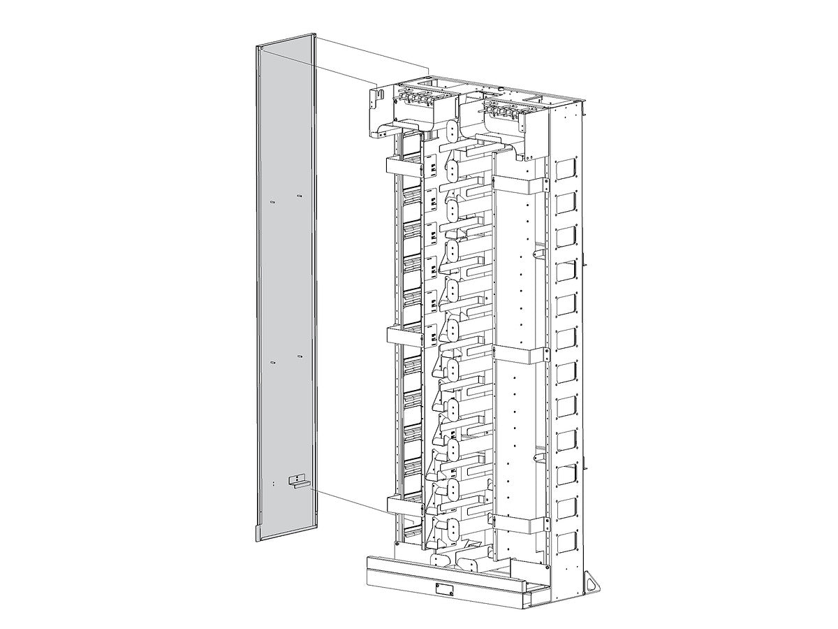 Corning CCF-EC-7 | Enhanced Management Frame (EMF)  End Cap for protecting the end of a bay line-up