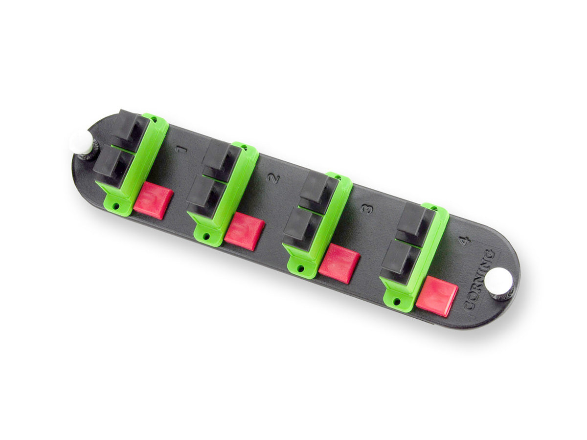 Corning CCH-CP08-D9 | Closet Connector Housing (CCH) Panel, SC Adapters  Duplex, APC, 8 F, Single-mode (OS2)