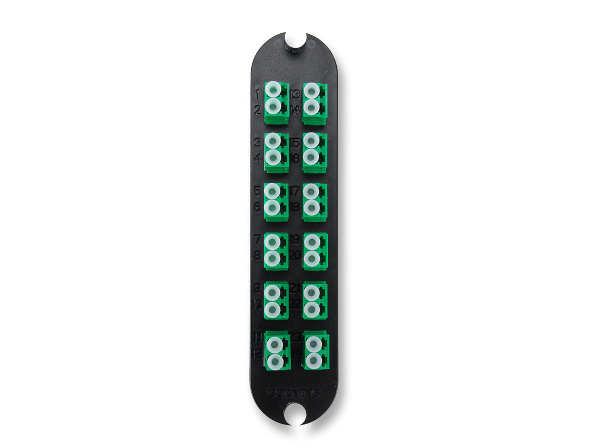 Corning CCH-CP24-KD | Closet Connector Housing (CCH) Panel, Keyed-Keyed LC Adapters