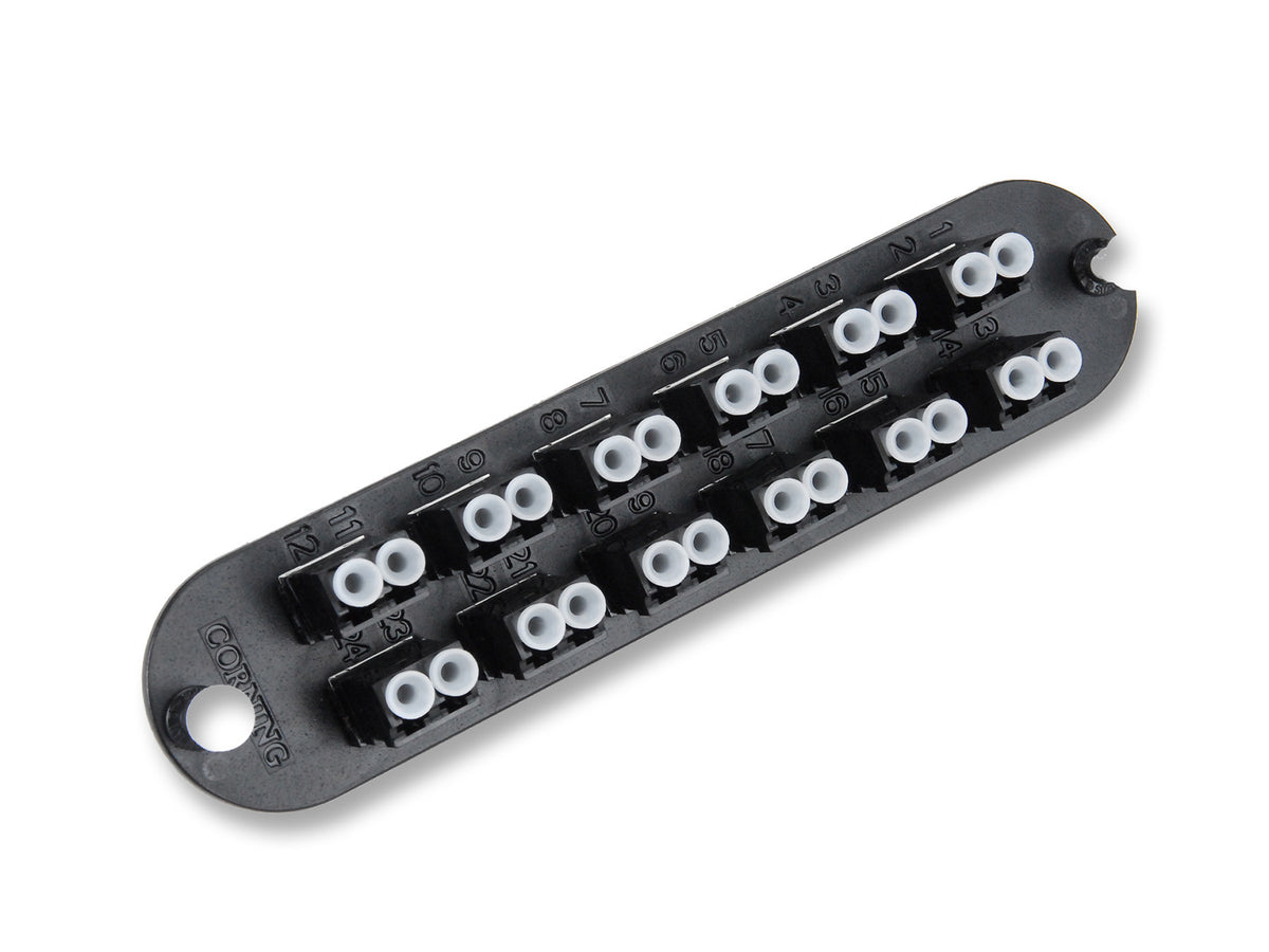 Corning CCH-CP24-LF | Closet Connector Housing (CCH) Panel, Keyed-Non Keyed LC Adapters