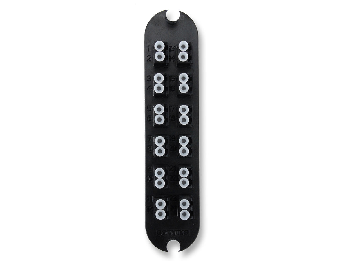 Corning CCH-CP24-LF | Closet Connector Housing (CCH) Panel, Keyed-Non Keyed LC Adapters