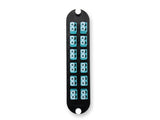 Corning CCH-CP24-LP | Closet Connector Housing (CCH) Panel, Keyed-Non Keyed LC Adapters