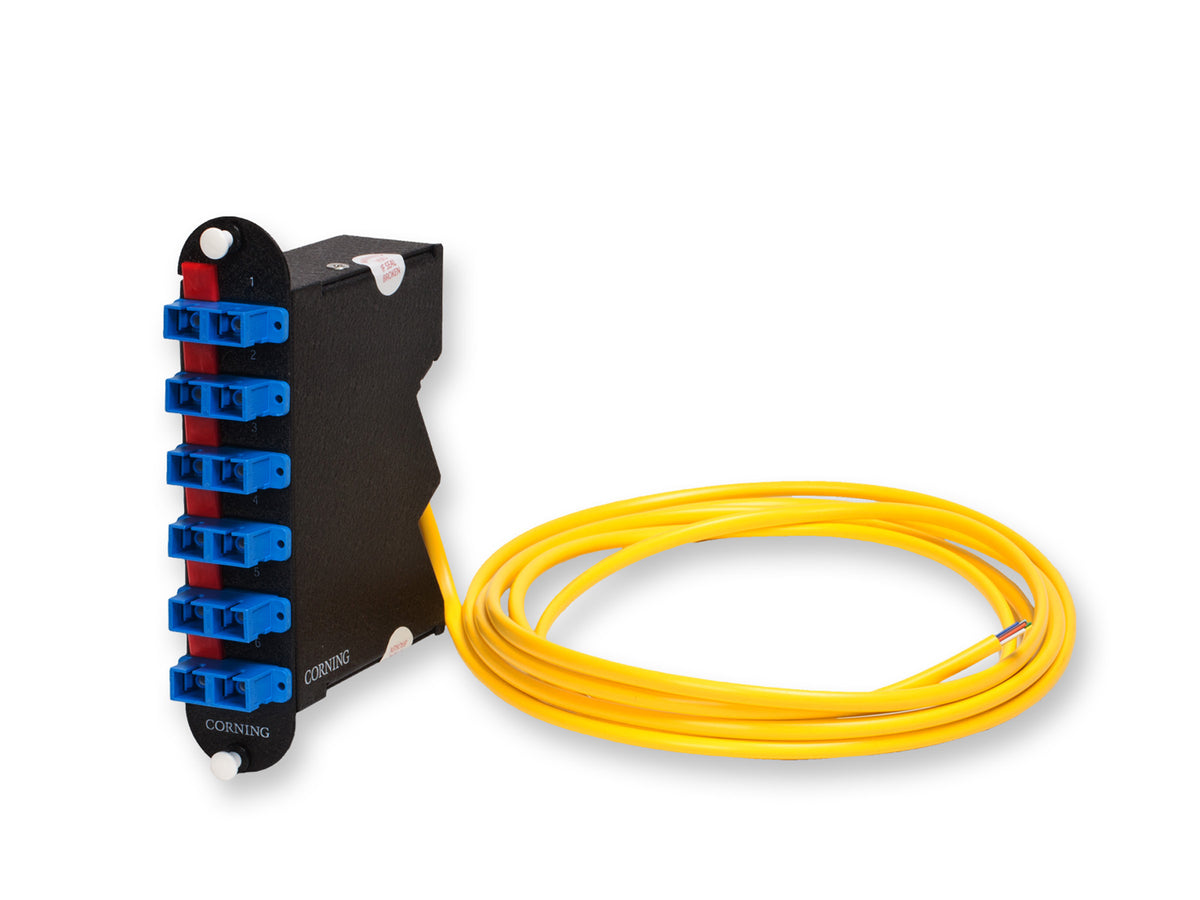 Corning CCH-RM12-6T-P03RH | Closet Connector Housing (CCH) Module, pigtailed, ST compatible Connectors