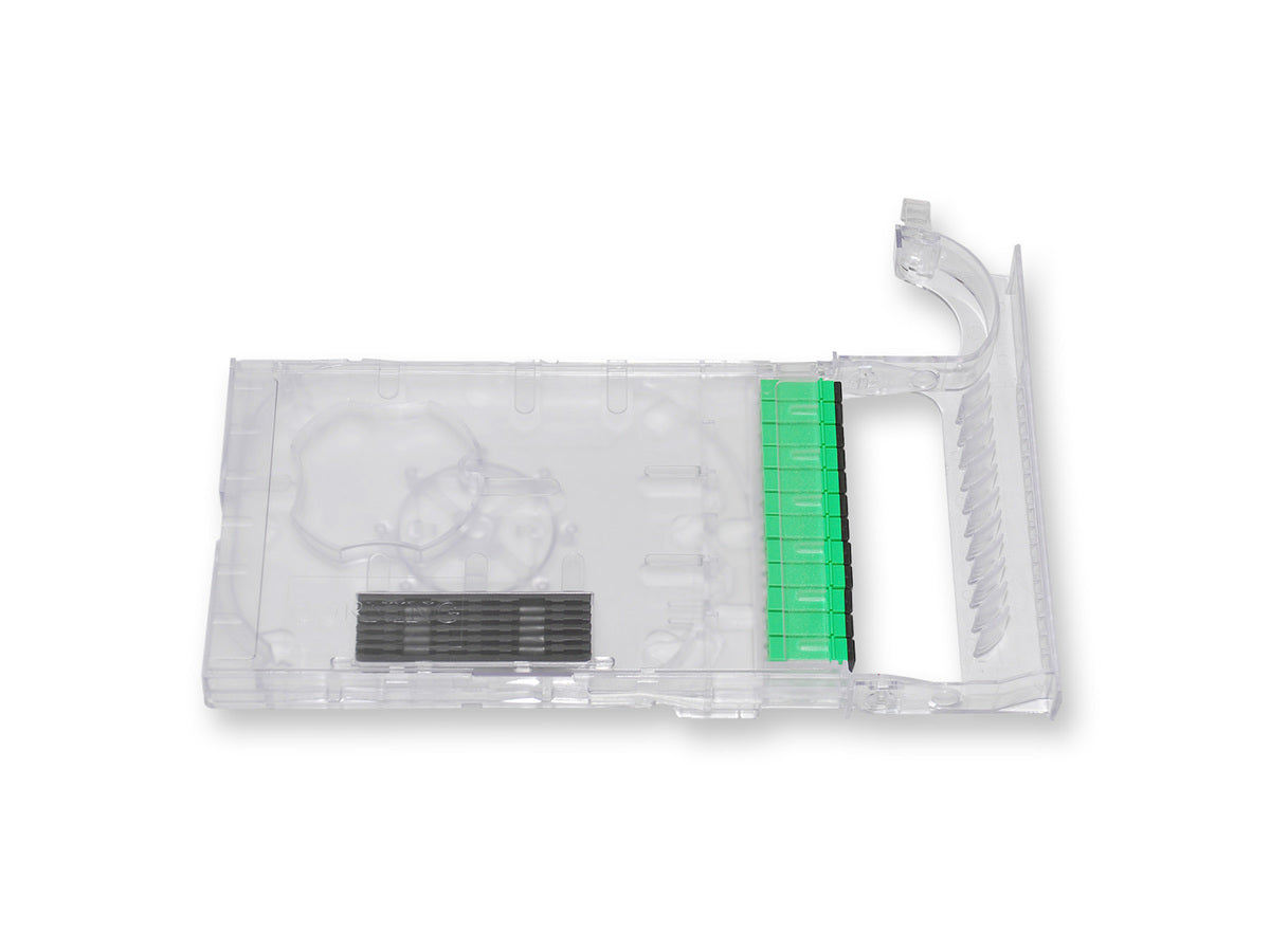 Corning CCMR12-6C | Enhanced Management Frame (EMF) Modules with Adapters and Pigtails  Right-Hand Module with 12 SC APC adapters installed, no pigtails