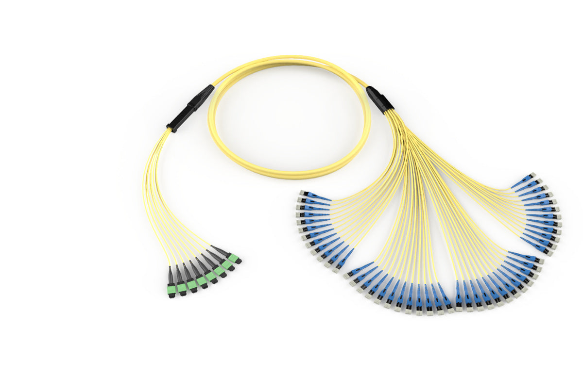 Corning G907896GPNDLW04 | EDGE MTP Trunk Universal Hybrid, OS2 96F, Distribution Non-armored Indoor Plenum Cable, 40 Feet