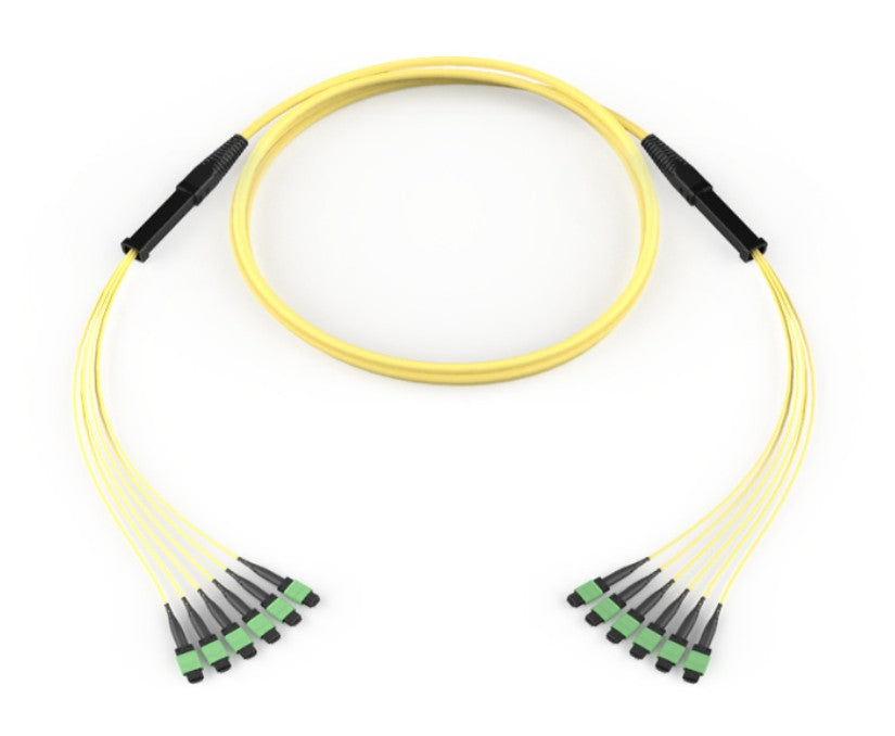 Corning GE7E748GPNDDU04 | EDGE8 MTP Trunk Universal, OS2 48F, Distribution Non-armored Indoor Plenum Cable, MTP 8F Pinned 33 in Legs to MTP 8F Pinned 33 in Legs, Grip: One End, 41 Feet