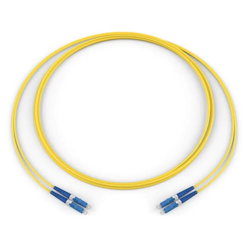 Corning 040402G5120001M | Fiber Optic Jumper, 2 F, LC Duplex to LC Duplex, Zipcord Cable, Riser, 2.0 mm legs