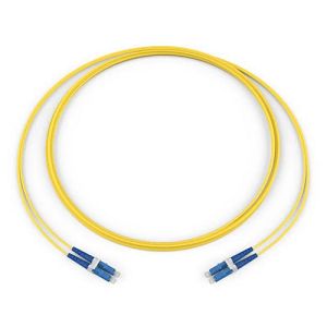 Corning 040402G5820005M | Standard LCUPC Duplex SM / Standard LCUPC Duplex SM, SMF Ultra, 2F, Zipcord Plenum, Standard Yellow Jacket 5 Meters