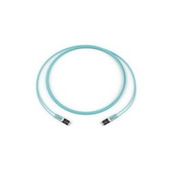 Corning 050502T5116004M | Standard LC Duplex MM / Standard LC Duplex MM, OM3 50um, 2F, Zipcord Riser, Standard Aqua Jacket 4 Meters