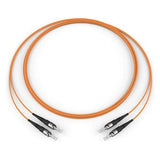 Corning 505002K5120005M | Fiber Optic Jumper, 2 F, ST compatible to ST compatible, Zipcord Cable, Riser, 2.0 mm legs