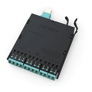 Corning ECMUM120489GULL | EDGE Solutions Fiber Module, LC-to-MTP, EDGE Module, 12, Singlemode (OS2), Black, Blue, 6, 1 per Package, LC to MTP